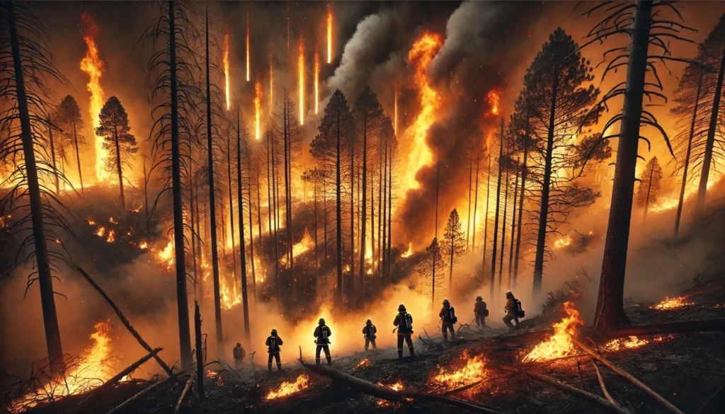 산불로 교도소 2600명 이감