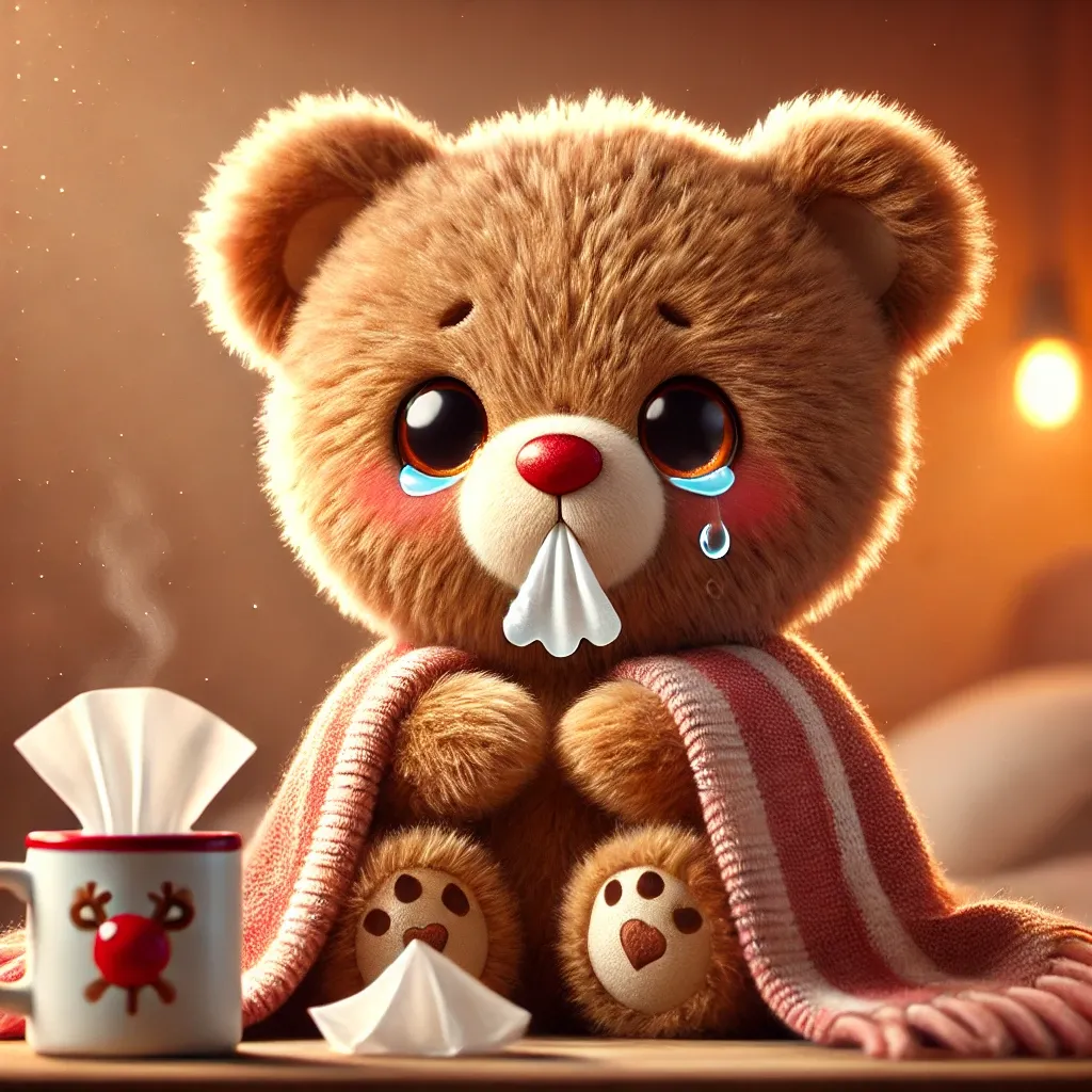 감기 든 곰돌이