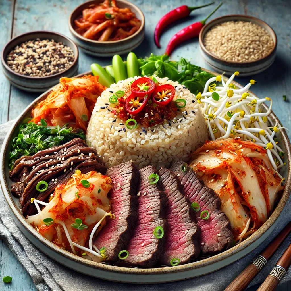 압력솥 소고기김치콩나물밥짓기