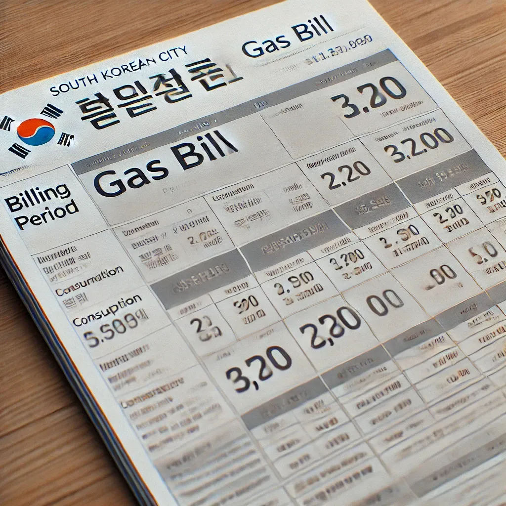 도시가스 고지서