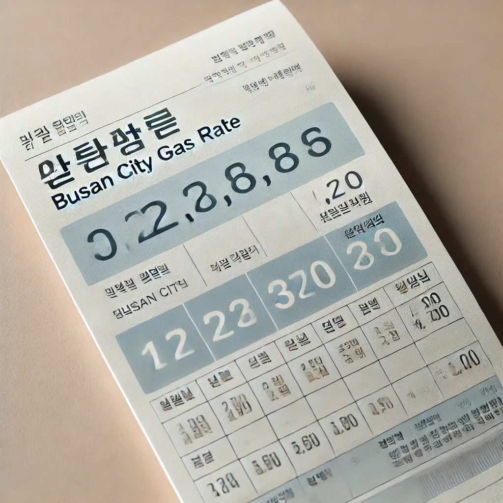 부산도시가스요금