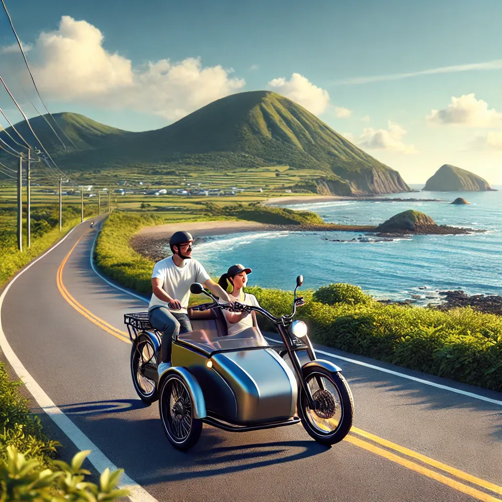 우도 사이드카 전기자전거