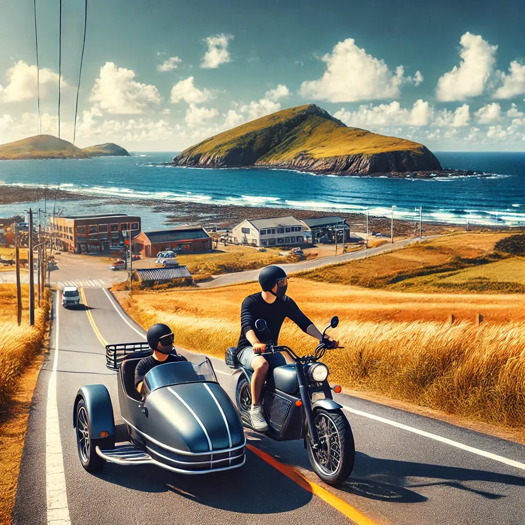 우도 사이드카 전기자전거