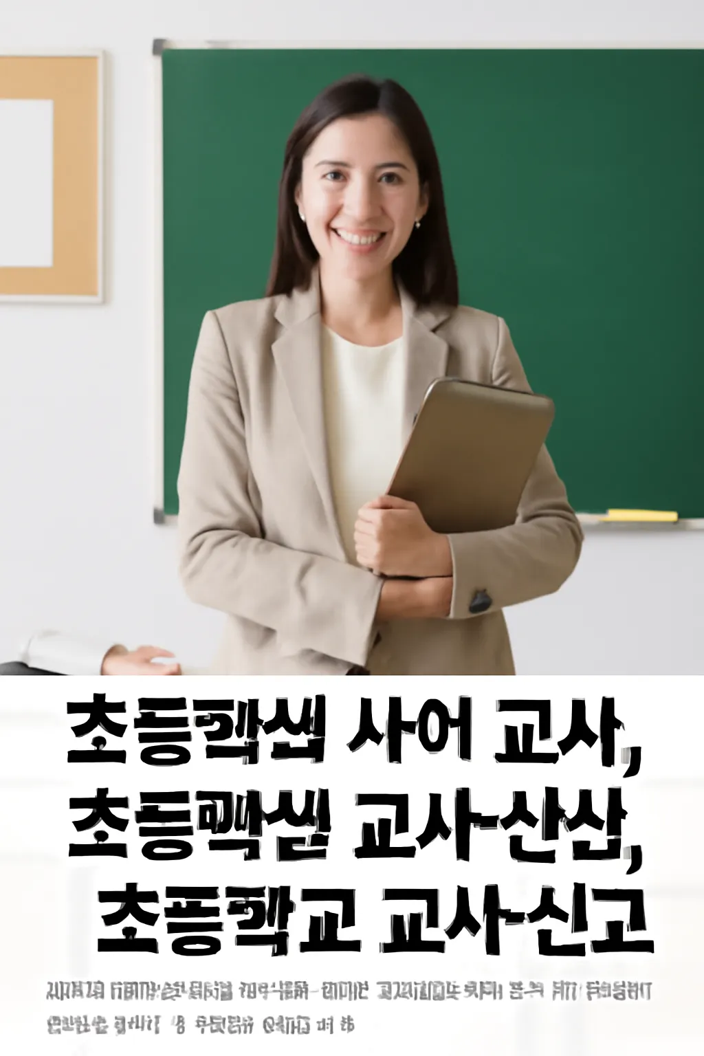 초등학생 교사 신상