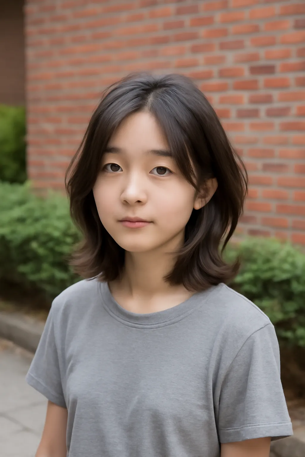 중학생 단발 레이어드