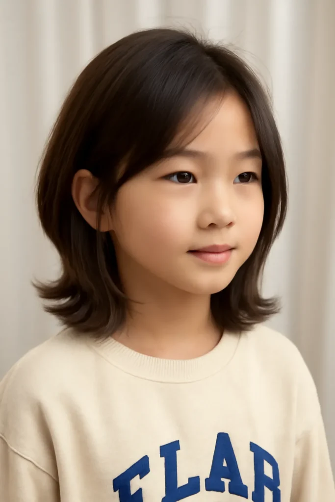 초등학생 단발 레이어드컷