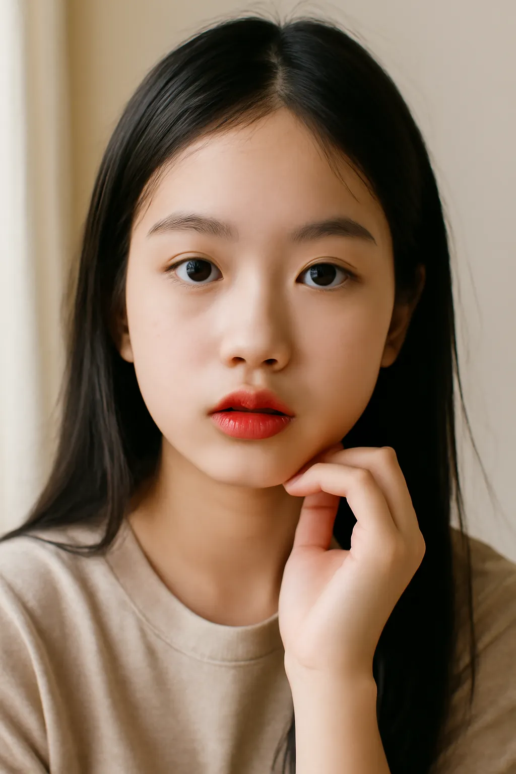 중학생 틴트 착색
