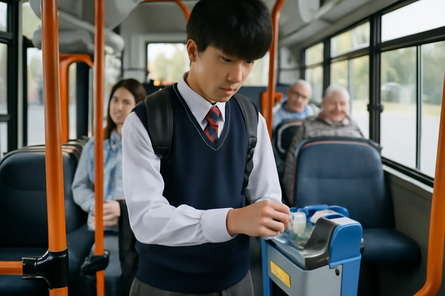 고등학생 버스비 현금