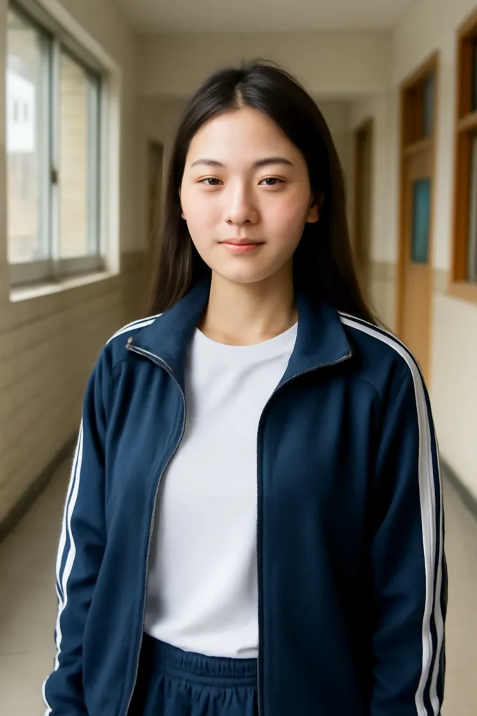 고등학생 체육복 안에