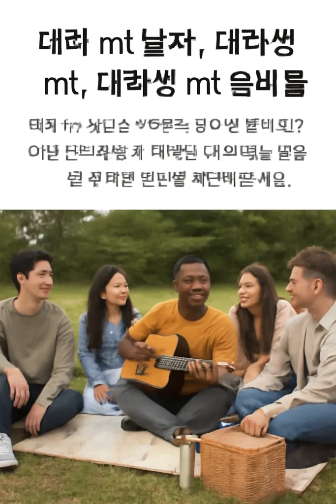 대학생 mt 날짜