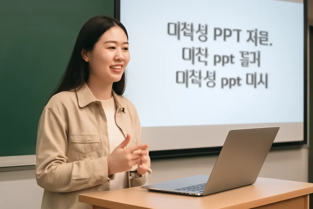 대학생 ppt 표지