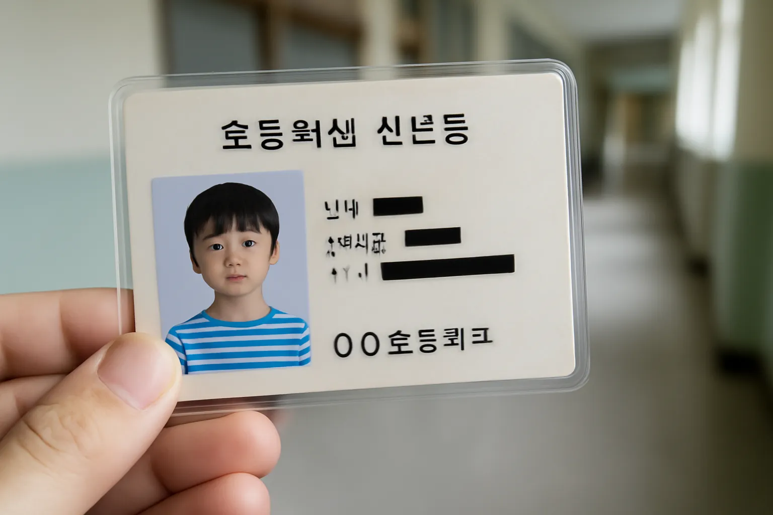 초등학생 신분증