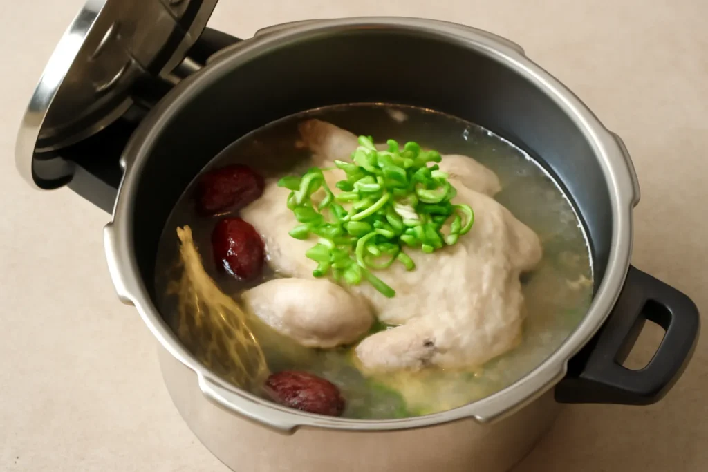 압력솥 삼계탕 끓이는 시간