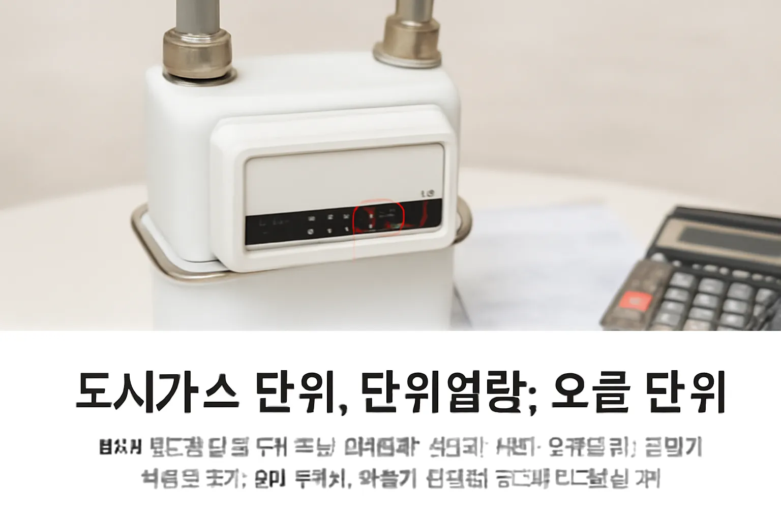 도시가스 단위