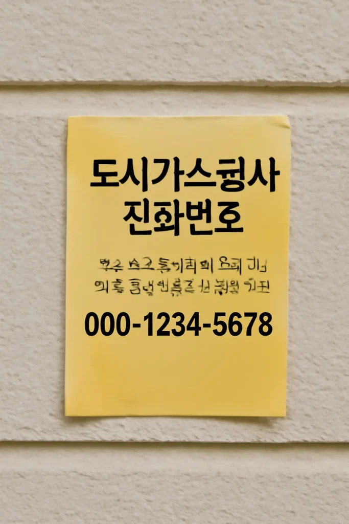 도시가스 공사 전화번호