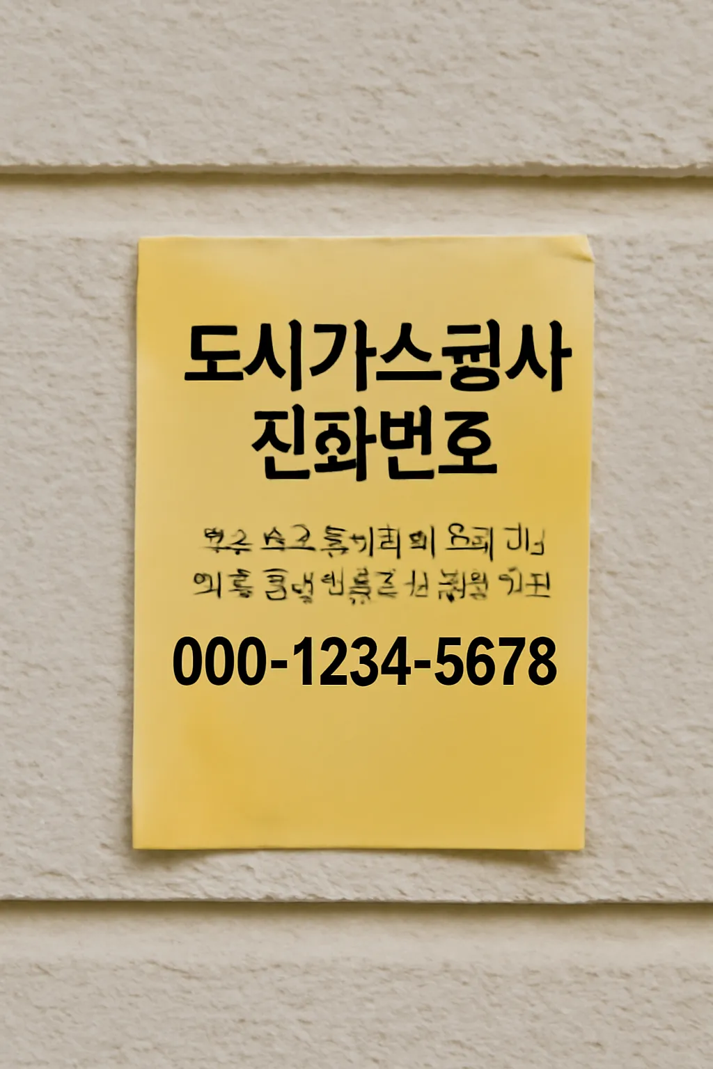 도시가스 공사 전화번호