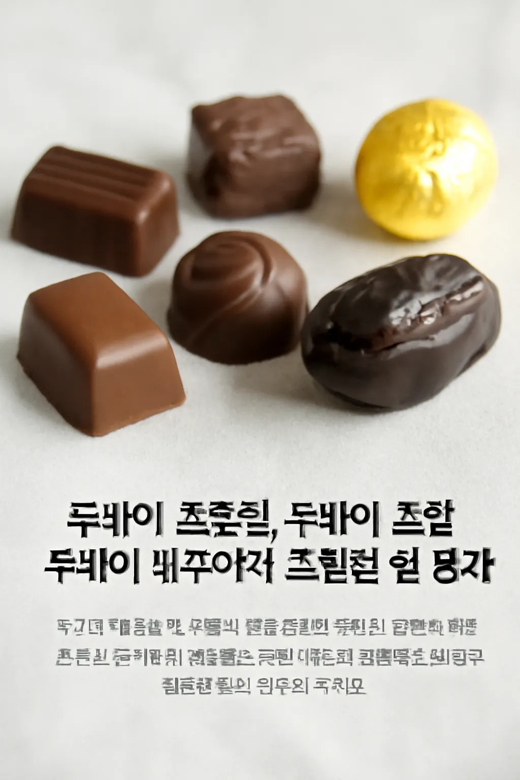 두바이 초콜릿 맛 평가