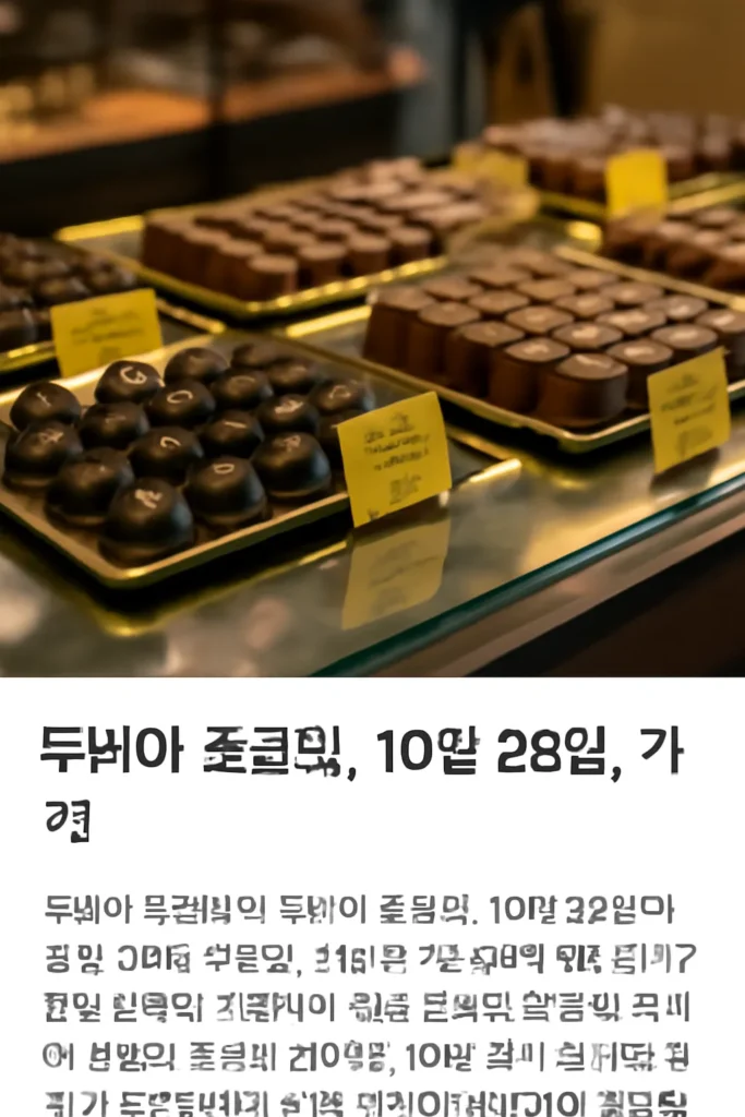 두바이초콜릿10월28일