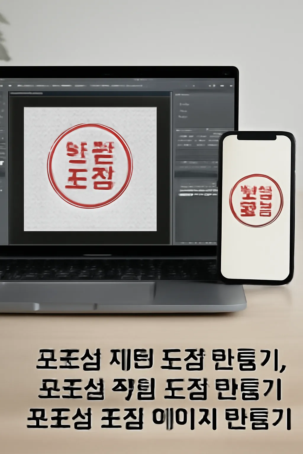 포토샵 도장 만들기