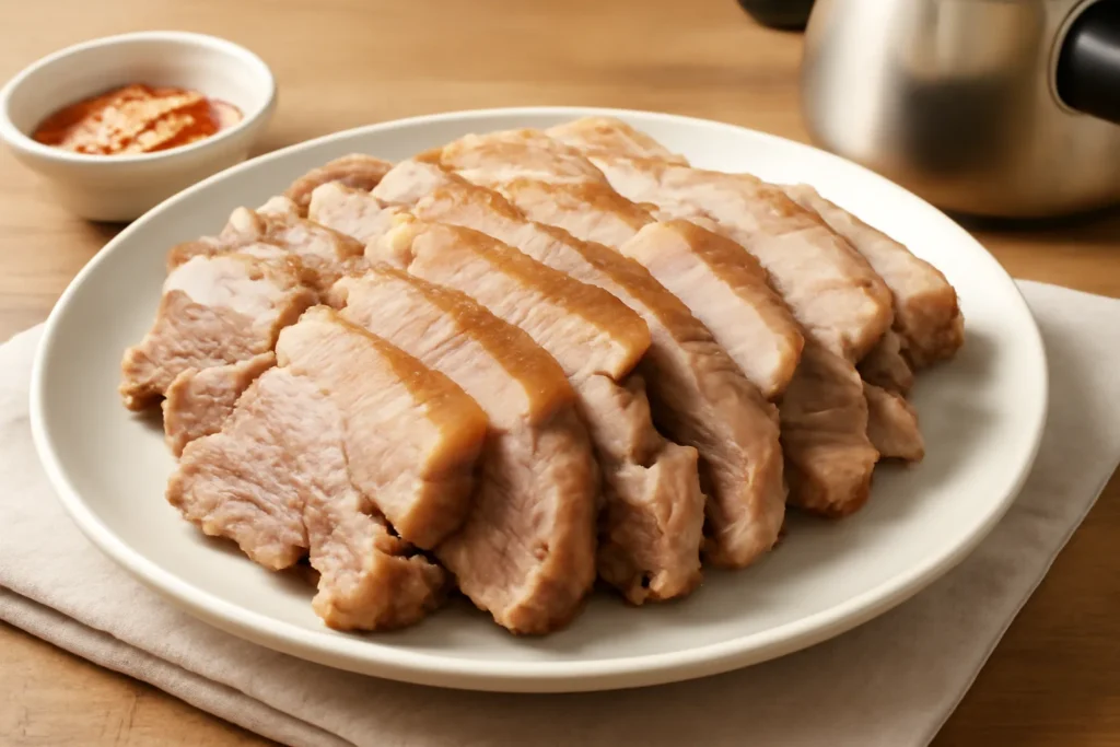 압력솥 수육 맛있게 삶는법