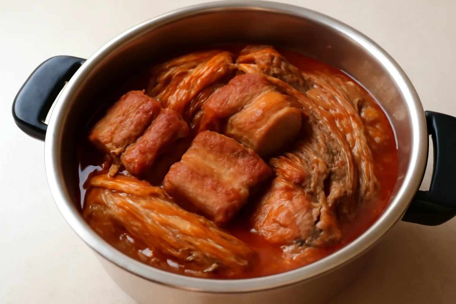 압력솥 김치찜