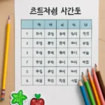 초등학생 시간표