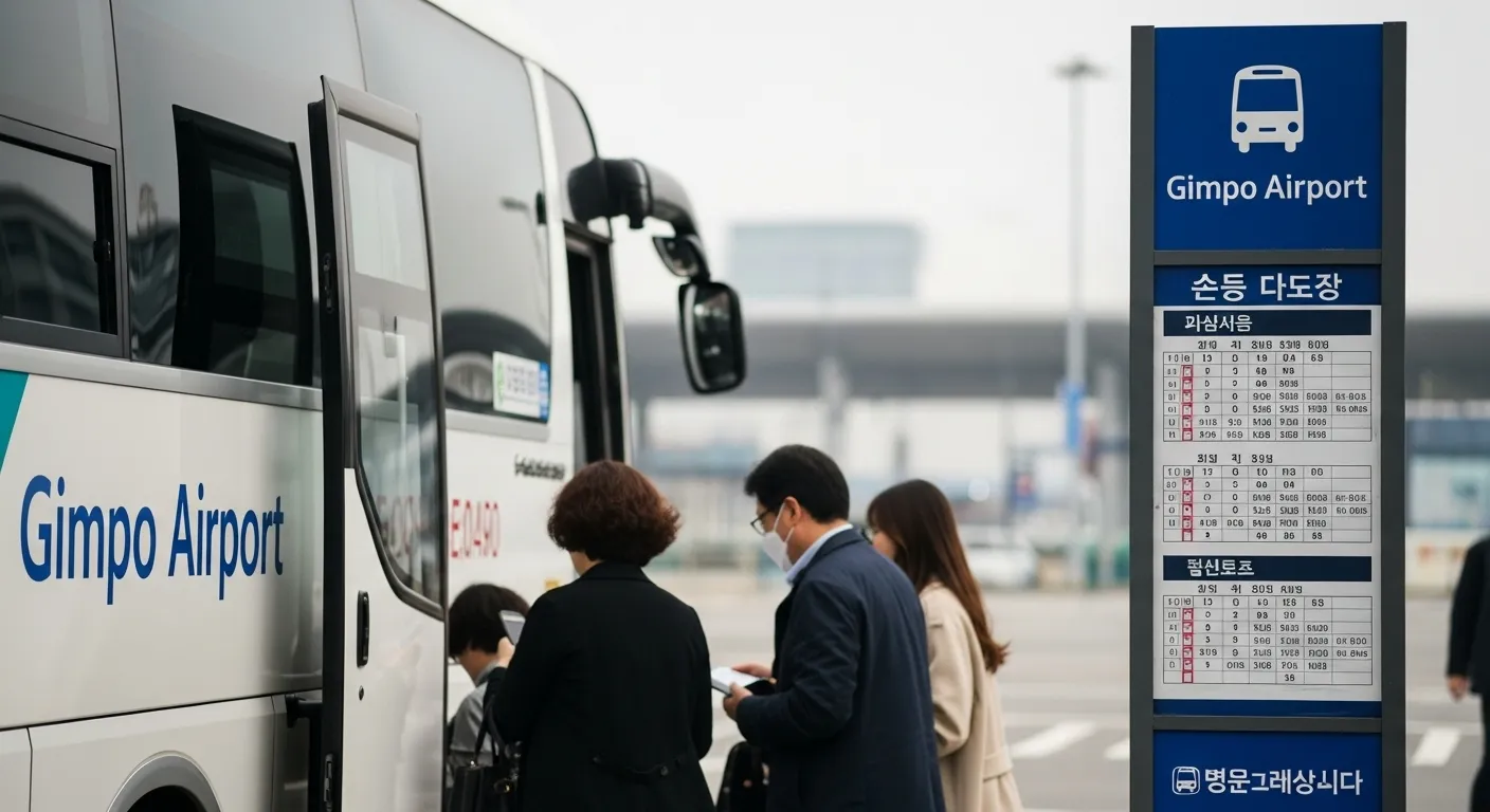 김포공항 대전 리무진버스 시간표
