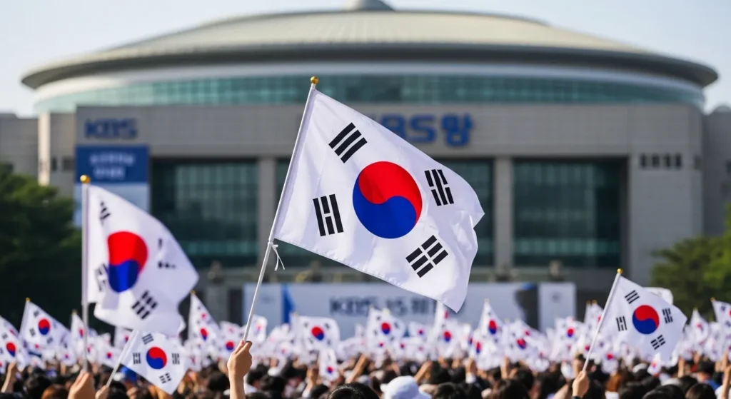 kbs 광복절 태극기
