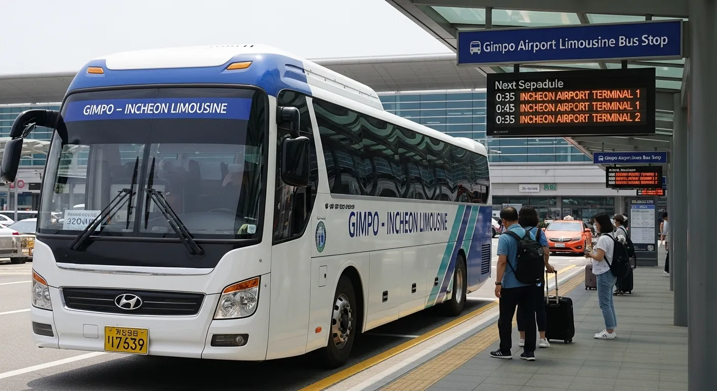 김포공항에서 인천공항 리무진버스 시간표