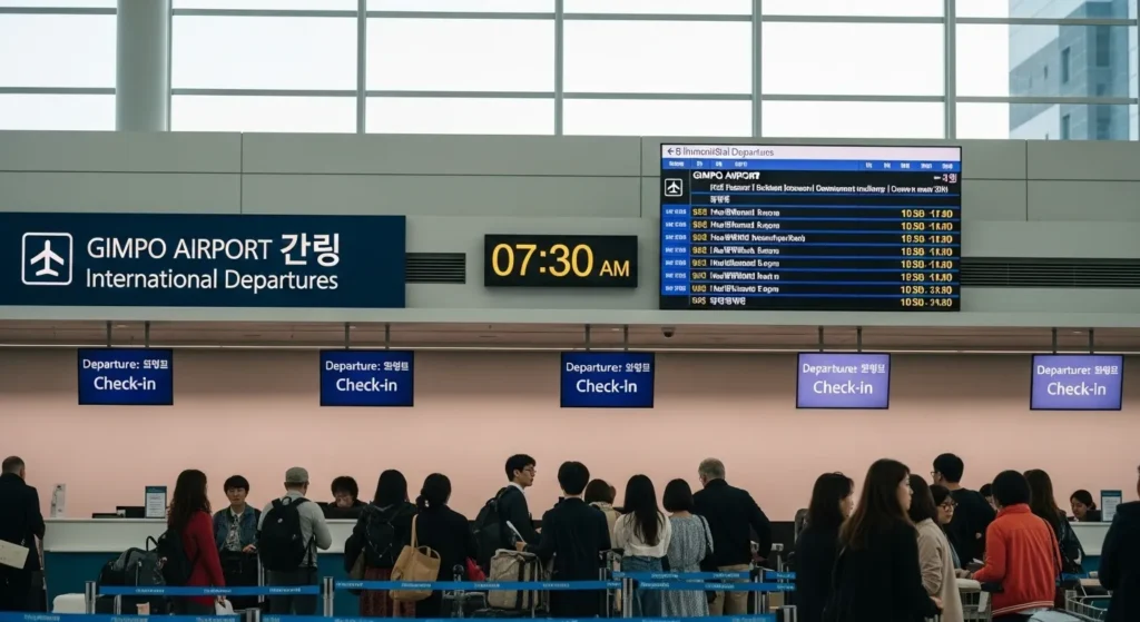 김포공항 탑승수속시간
