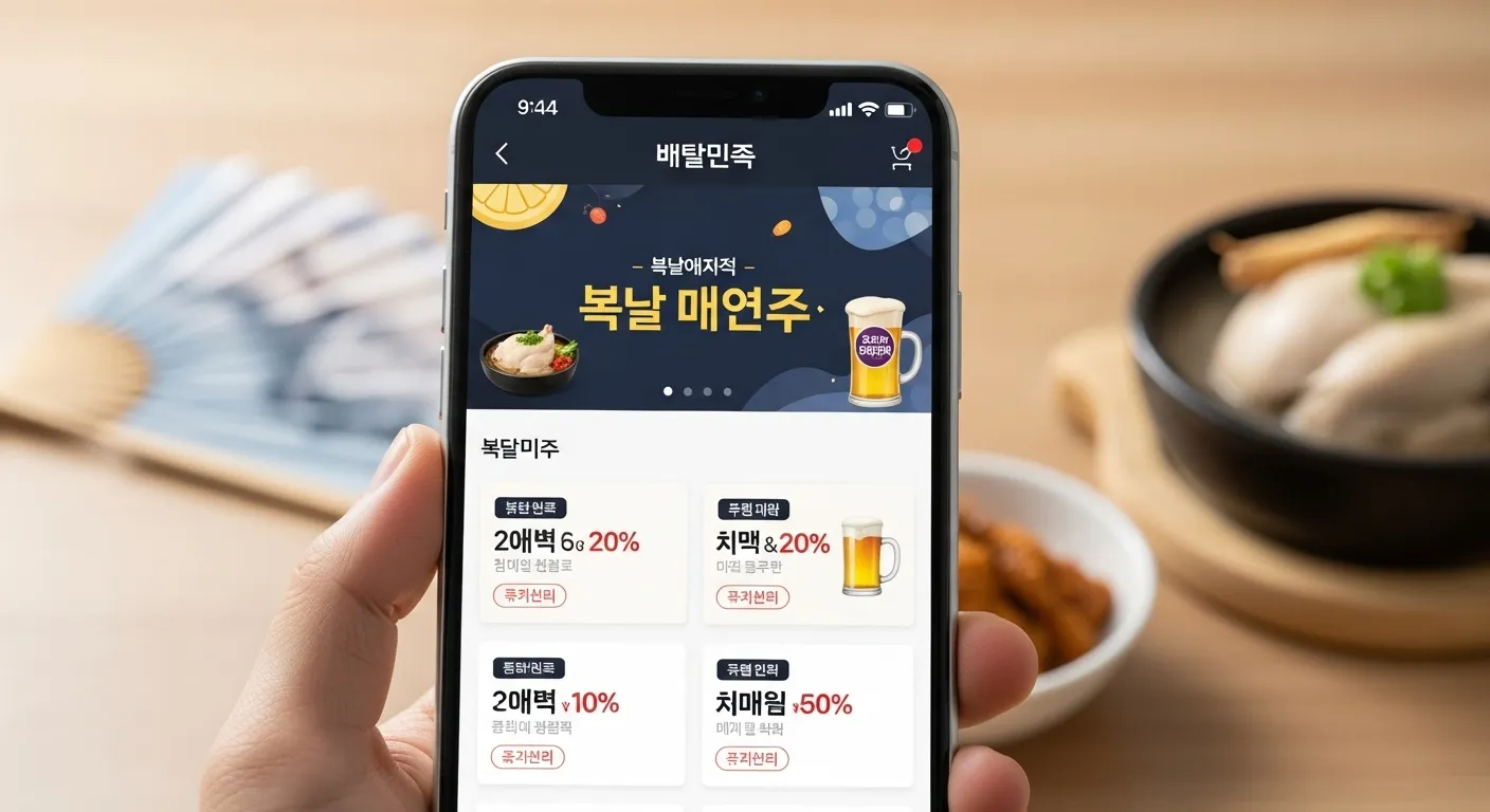 배달의 민족 복날 할인쿠폰