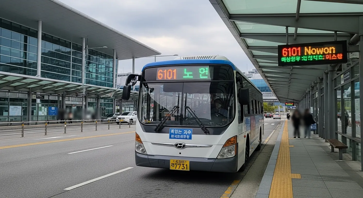 김포공항노원6101버스 소요시간