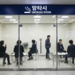 김포공항내 흡연실