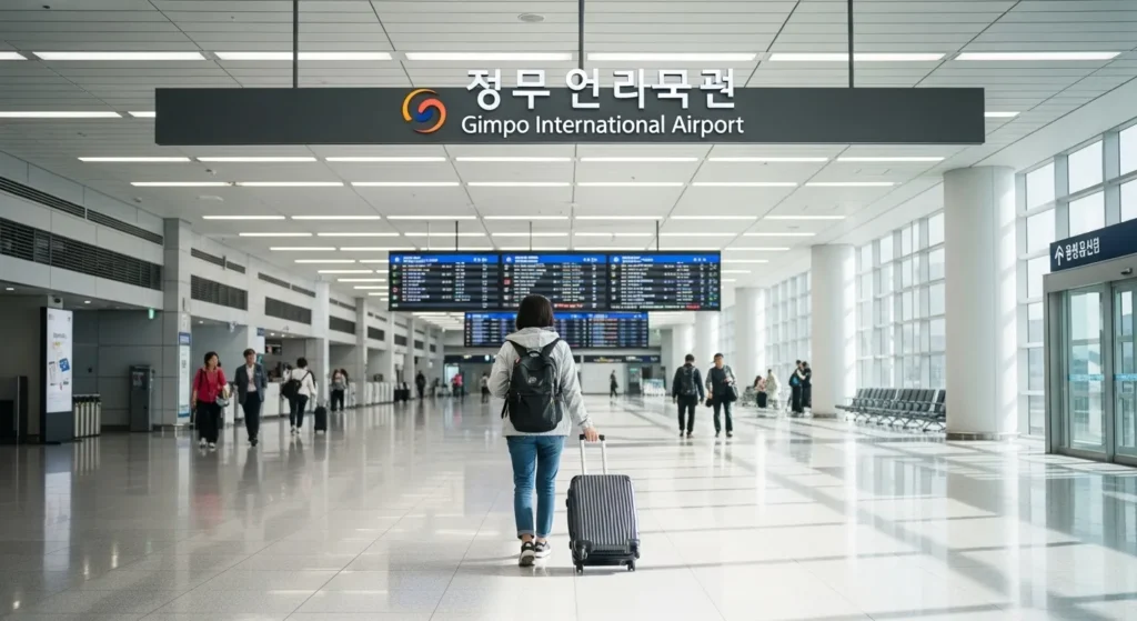 김포공항 도착정보