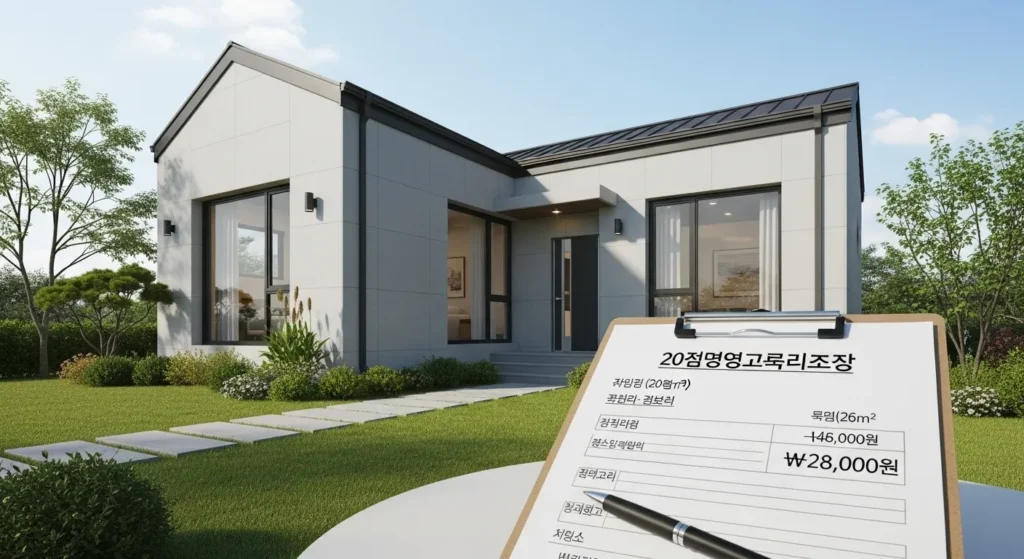 조립식 주택 20평 가격