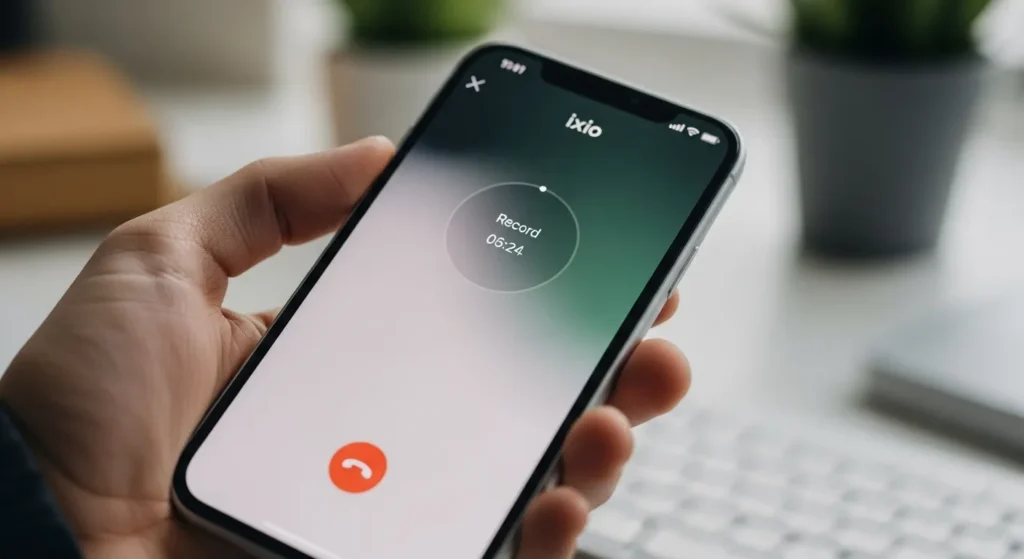 아이폰 통화녹음 익시오 저장