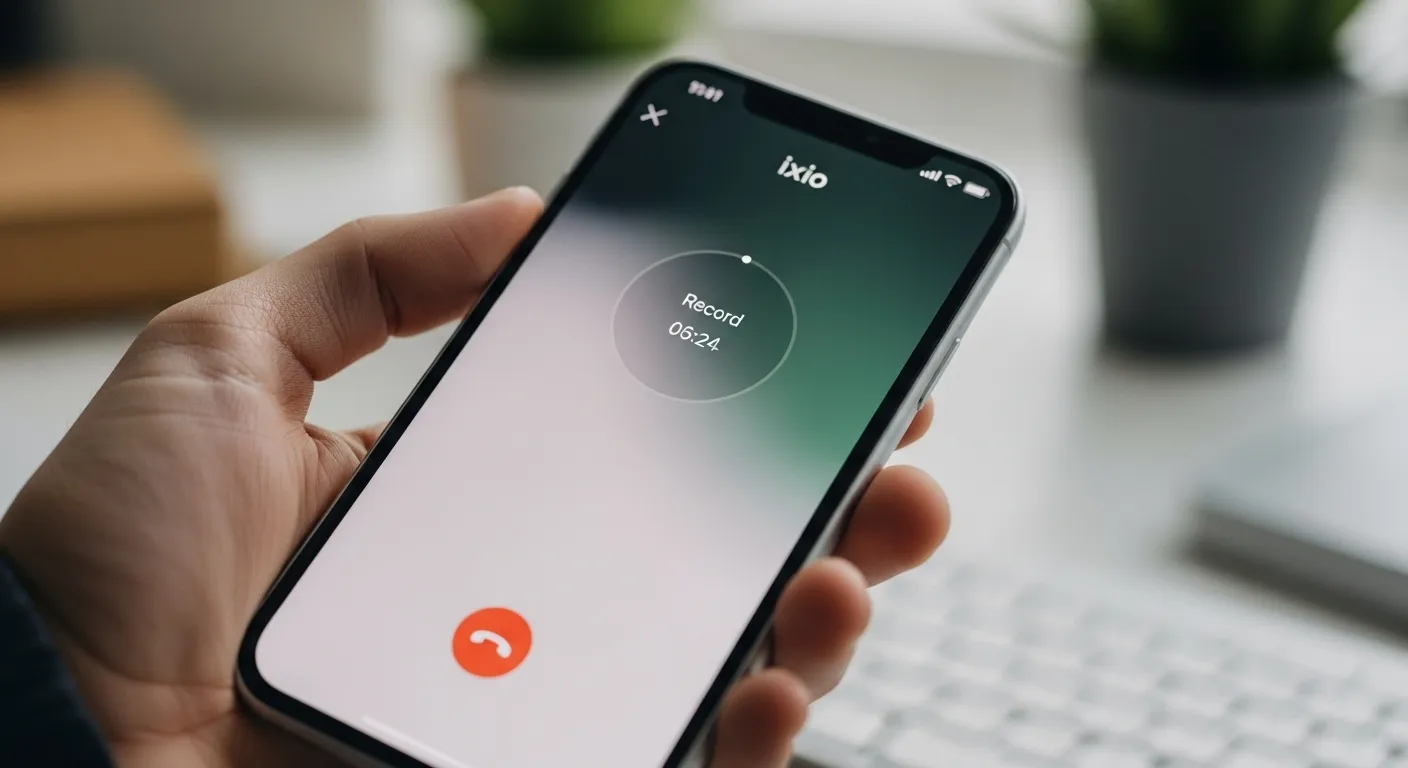 아이폰 통화녹음 익시오 저장
