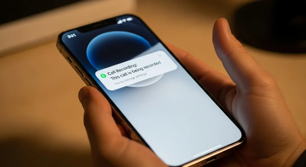 아이폰 통화녹음 알림 없애기