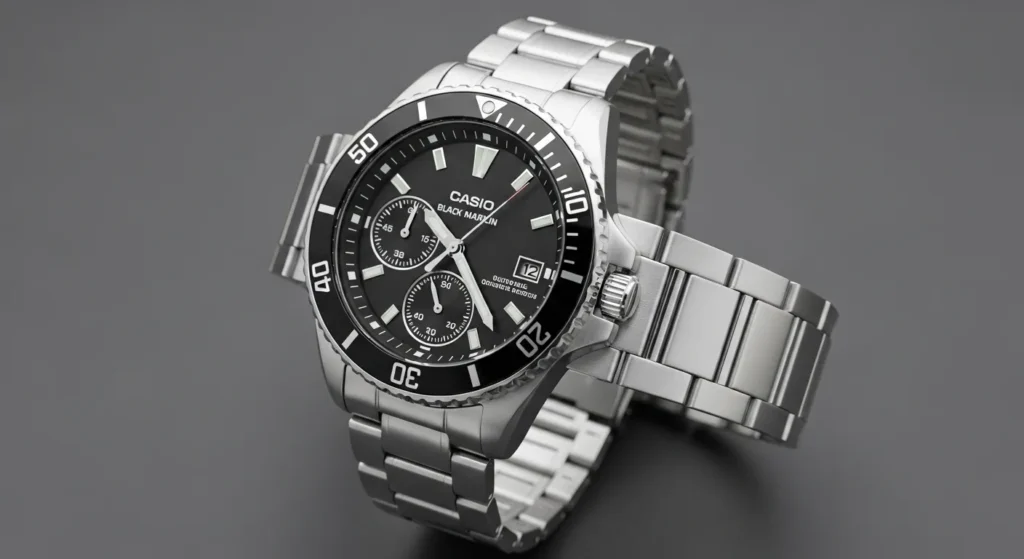 카시오 흑새치 정품 메탈