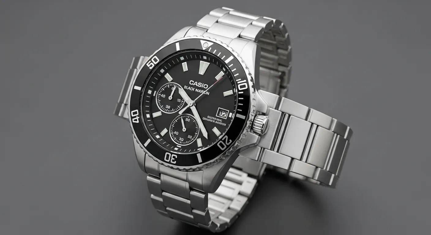 카시오 흑새치 정품 메탈