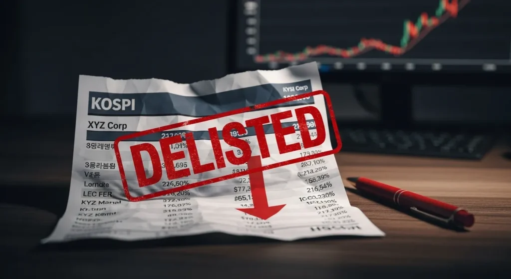 코스피 상장폐지 요건